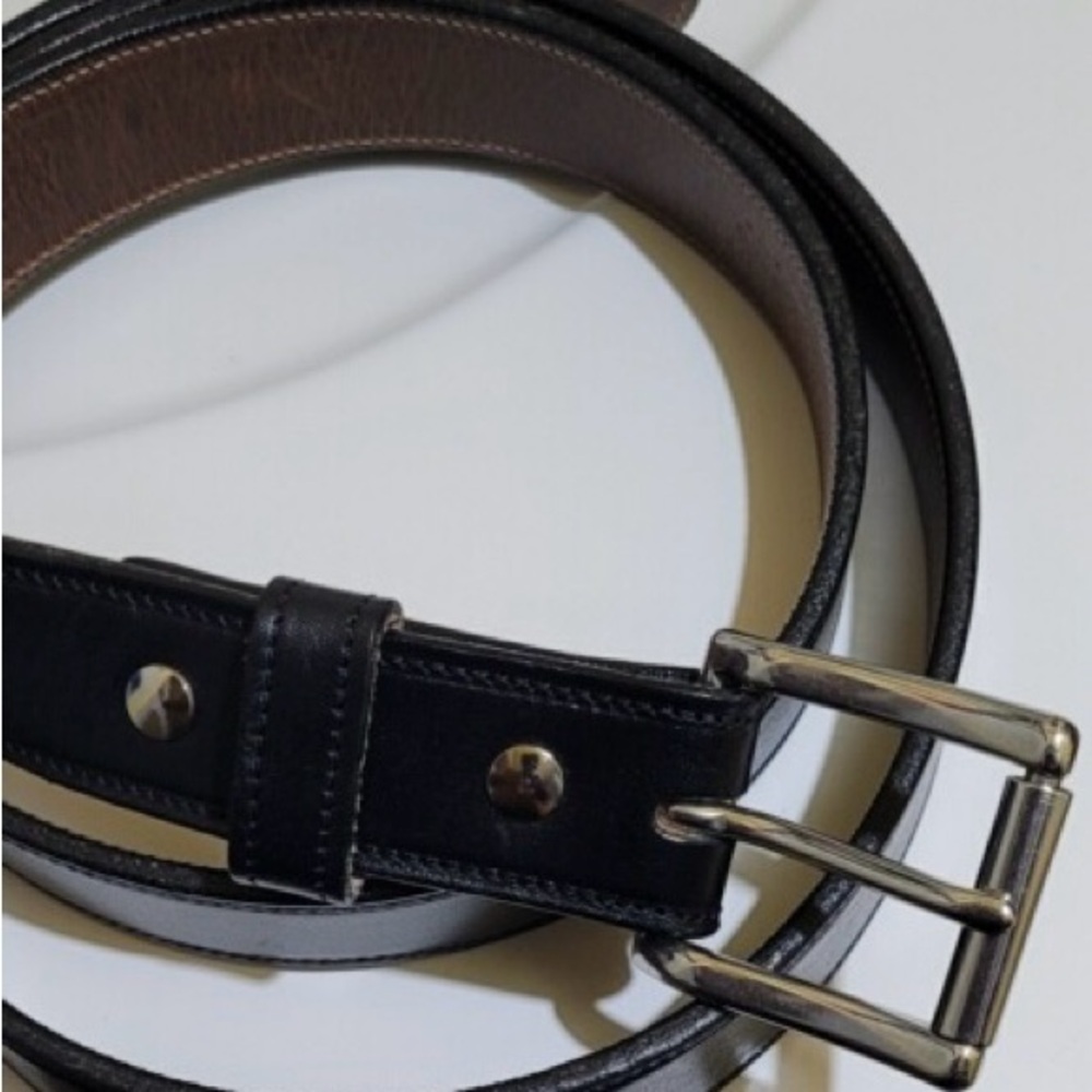 Elegant Black Leather Belt for Men